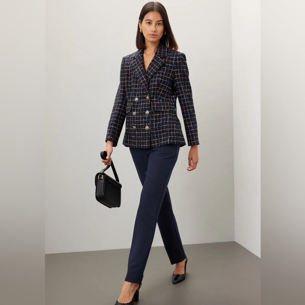 Veronica Beard Multicolor Plaid Double-Breasted R… - image 2